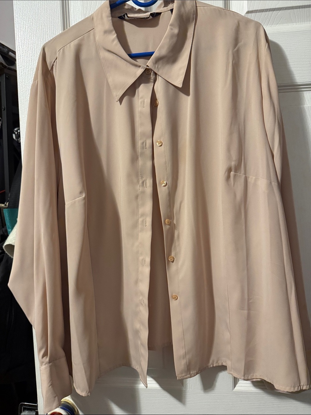 Classic Long-Sleeve Shirt in Beige